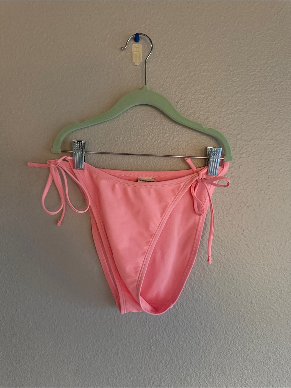 No Boundaries Pink Tie-Side Bikini Bottom